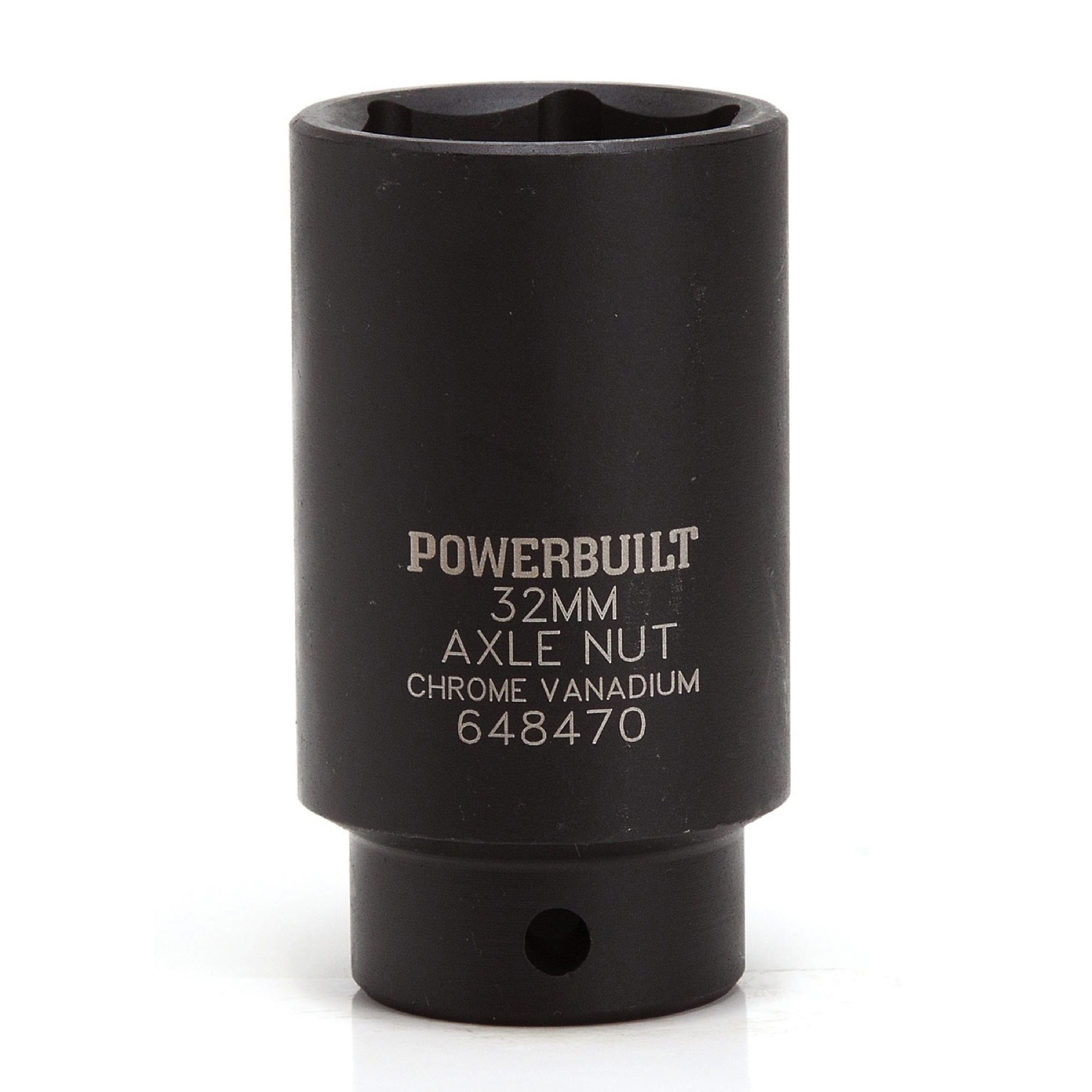 Powerbuilt, 1/2in. Drive 36 MM Axle Nut Socket, Size (SAE) 1/2 in, Model# 648472